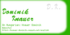 dominik knauer business card